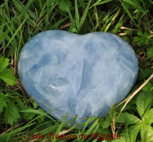 Calcite bleue coeur Madagascar