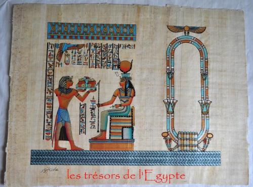 Papyrus scène d'offrande.