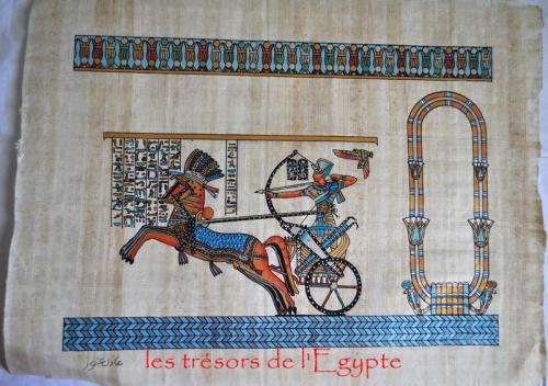Papyrus de Ramses à la bataille de Kadesh.