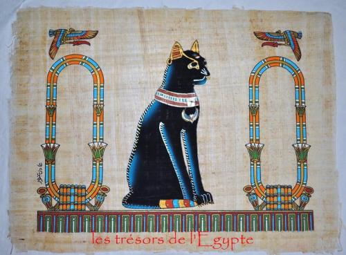 Papyrus la déesse Bastet.
